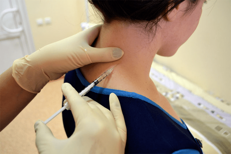 Osteoxondroz uchun anestetik blokada